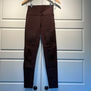 ALO Moto Legging - Size M, Brown